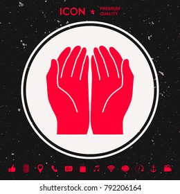Open hands icon