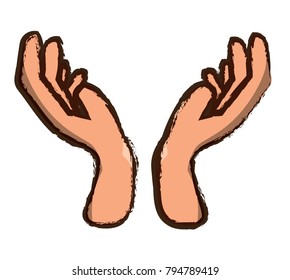 open hands icon