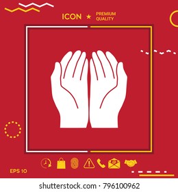 Open hands icon