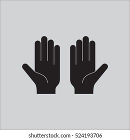 Open Hands Icon Vector