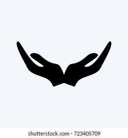 Open Hands Icon Vector