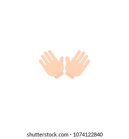 Open Hands Icon. Vector Emoji Hands Illustration