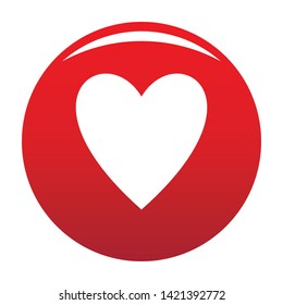 Open heart icon. Simple illustration of open heart vector icon for any design red