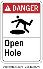 Open hole sign and labels