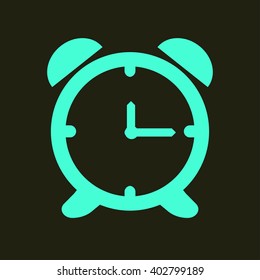 Open hours a day. Clock face.
