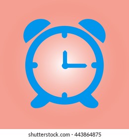 Open hours a day. Clock face.