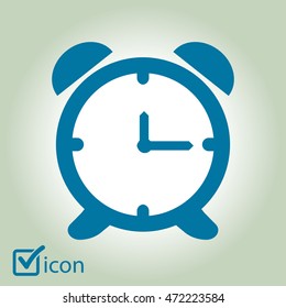 Open hours a day. Clock face.