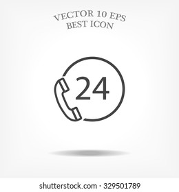 Open hours  .VECTOR ICON 10 eps