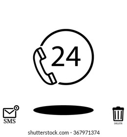 Open hours  .VECTOR ICON 10 eps