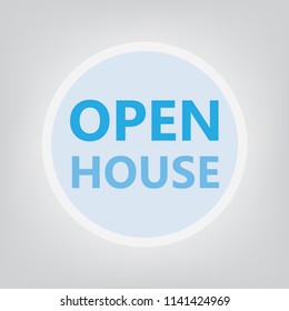 open house concept- vector illustration