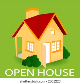 Open House Icon - Vector