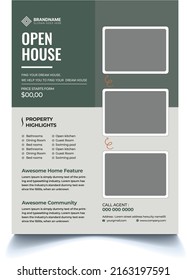 Open House Modern Home Sale Flyer Template