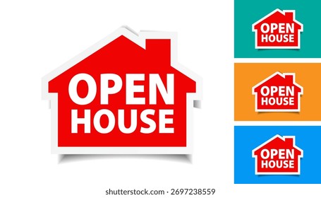 Open house on various background