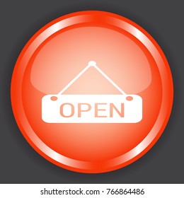 open icon 3d, for Internet icon and application icon. Vector eps 10.