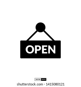 Open icon, design inspiration vector template for web design or mobile app