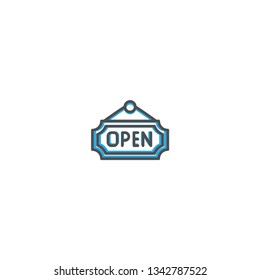 Open icon design. Shopping icon vector illustration