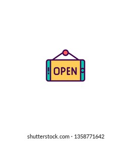 Open icon design. Shopping icon vector illustration