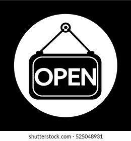 open icon illustration design 