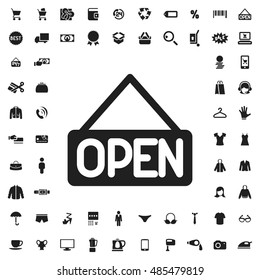 Open icon illustration isolated vector sign symbol