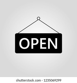 open icon isolated on white background