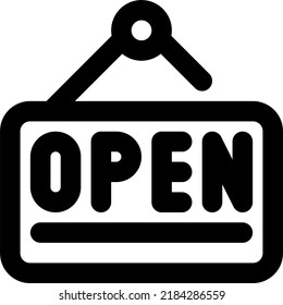 Open Icon Line icon vector design and illustration template