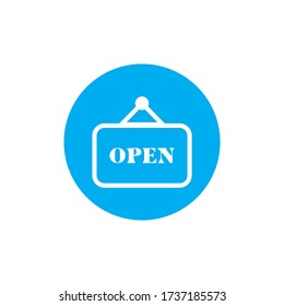 open icon , shop icon vector