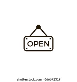 open icon. sign design