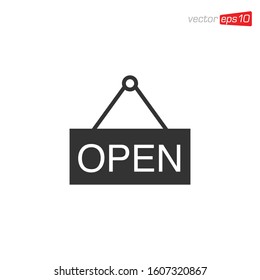 Open Icon Sign Design Vector