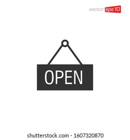 Open Icon Sign Design Vector