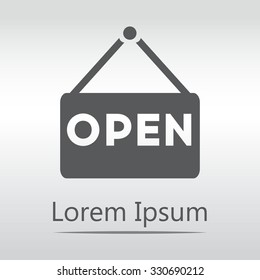 Open Icon. Open Sign. eps 10.