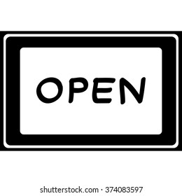 open icon symbol Vector EPS10, Great for any use