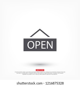 open icon vector