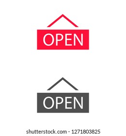 open icon vector