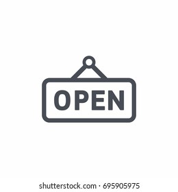 Open icon vector