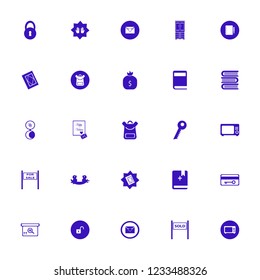 open icon. open vector icons set notebook pencil, sale sign, pocket mirror and prayer hands