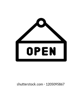 Open icon, vector illustration. Flat design style. vector open icon illustration isolated on white background, open icon Eps10. open icons graphic design vector symbols.