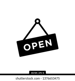 Open Icon Vector Illustration Logo Template
