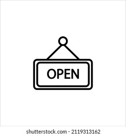 open icon vector illustration on white background