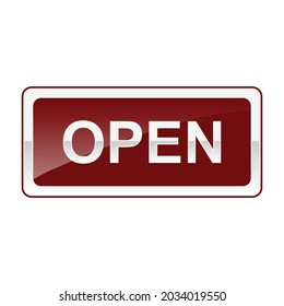 Open Icon Vector Illustration Sign And Symbols Design Template.