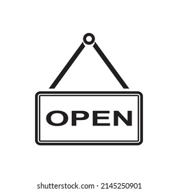 open icon vector illustration symbol