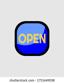 DISEÑO DE LOGOTIPO DE VECTOR DE ICONOS ABIERTO