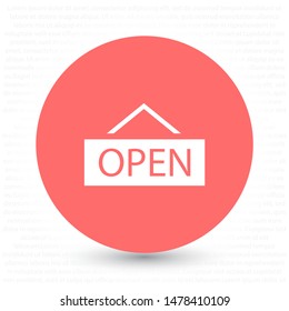 open icon vector . Lorem Ipsum Illustration design