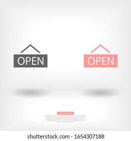 open icon vector . Lorem Ipsum Illustration design