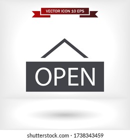 open icon vector . Lorem Ipsum Illustration design