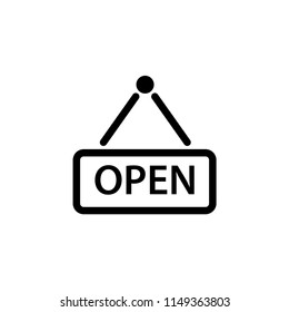 Open icon vector sign