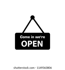 Open icon vector sign