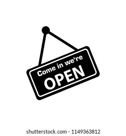 Open icon vector sign