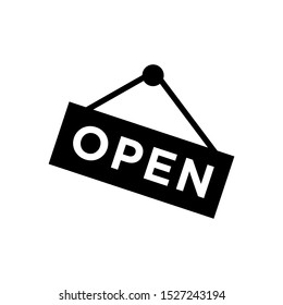 Open icon vector symbol illustration EPS 10