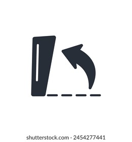 Open icon. vector.Editable stroke.linear style sign for use web design,logo.Symbol illustration.