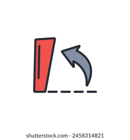 Open icon. vector.Editable stroke.linear style sign for use web design,logo.Symbol illustration.